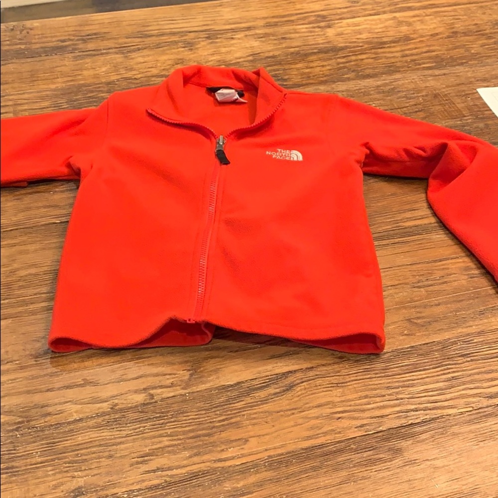 Boys Red Northface fleece size small 6/7